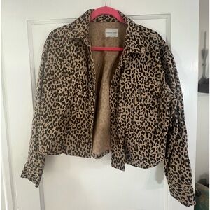 American Eagle leopard print jacket